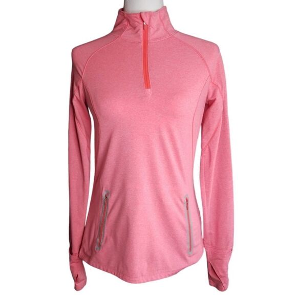 Under Armour 1/4 Zip Long Sleeve Pink Outerwear Size Small - Picture 1 of 8